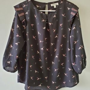 Monteau Three-quarter Sleeve Top